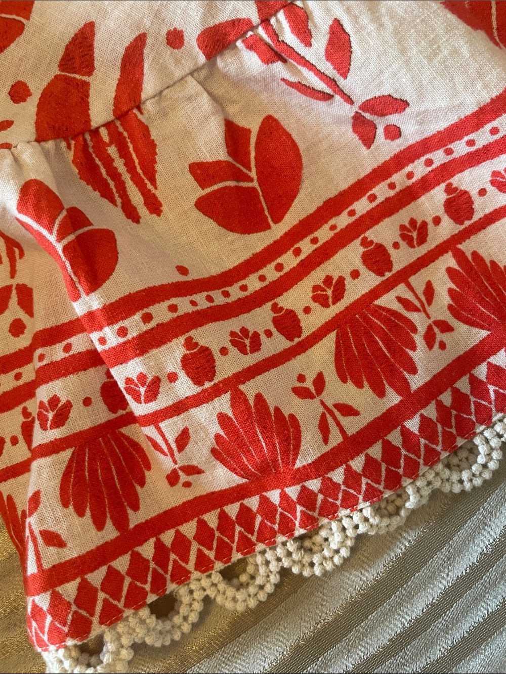 FARM Rio Cream Mini Dress with Red Bird & Floral Print - Picture 3 of 6
